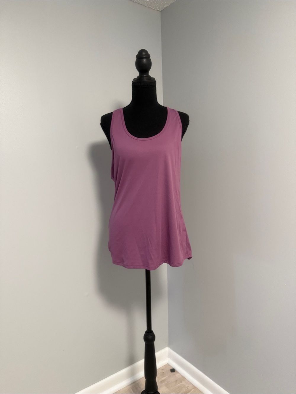 Marika Mauve Scoop Neck Performance Tank
